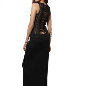 TOBI black maxi dress NWT